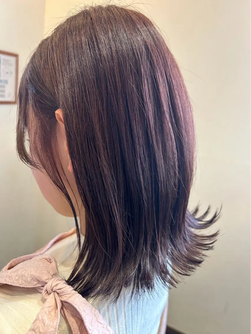 髪質改善艶感カラー&似合わせカット&3stepトリートメント+マーブで頭皮すっきり💓の写真