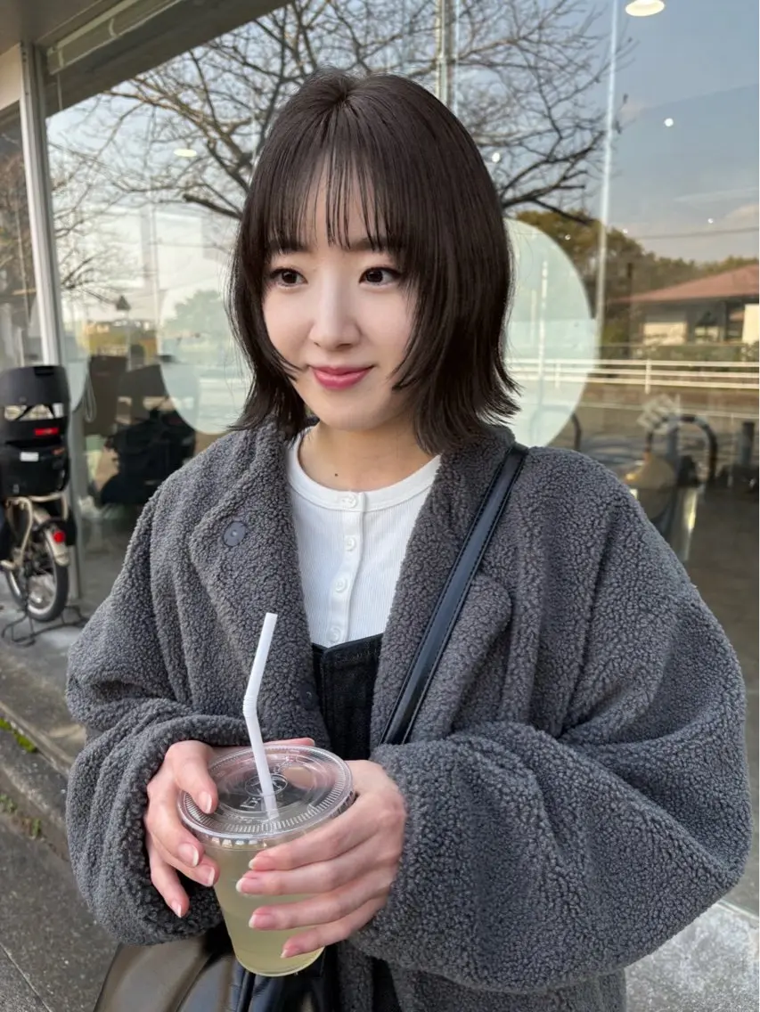 ショート ボブ 顔まわりレイヤー 顔周りカット レイヤーカット カット ヘアカラー トリートメント qpula クプラのヘアスタイル