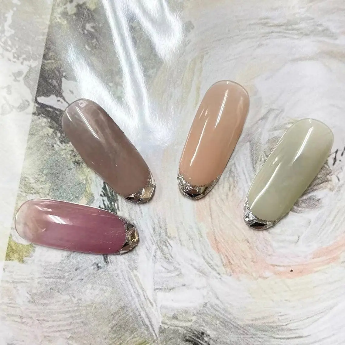 ネイル アートネイル ジェルネイル ニュアンスネイル パラジェル ハンドネイル NAIL by STARry 川口のネイルデザイン
