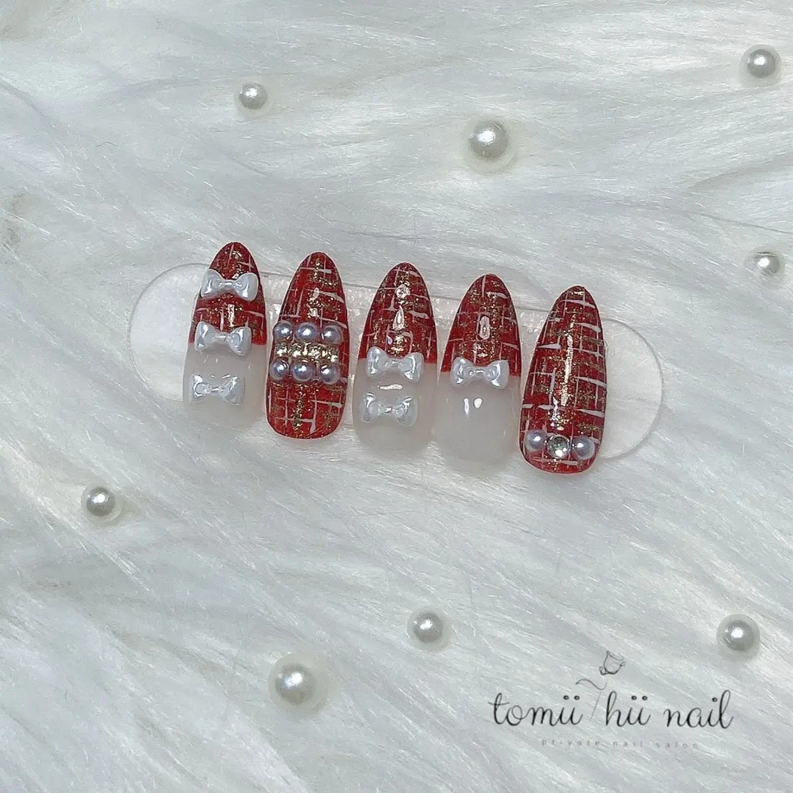 ネイル 冬ネイル クリスマス ハンドネイル tomii-hii -nailのその他イメージ