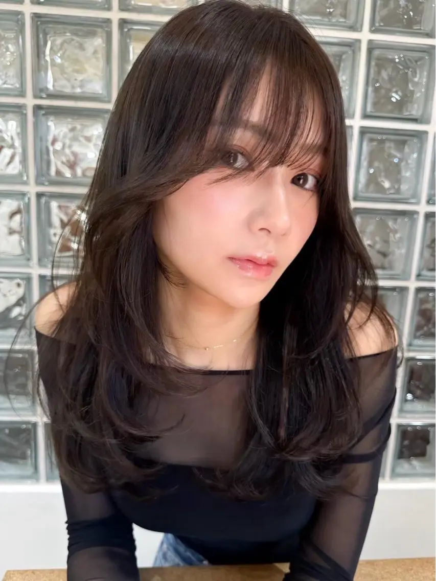 ロング 新保 啓介のヘアスタイル