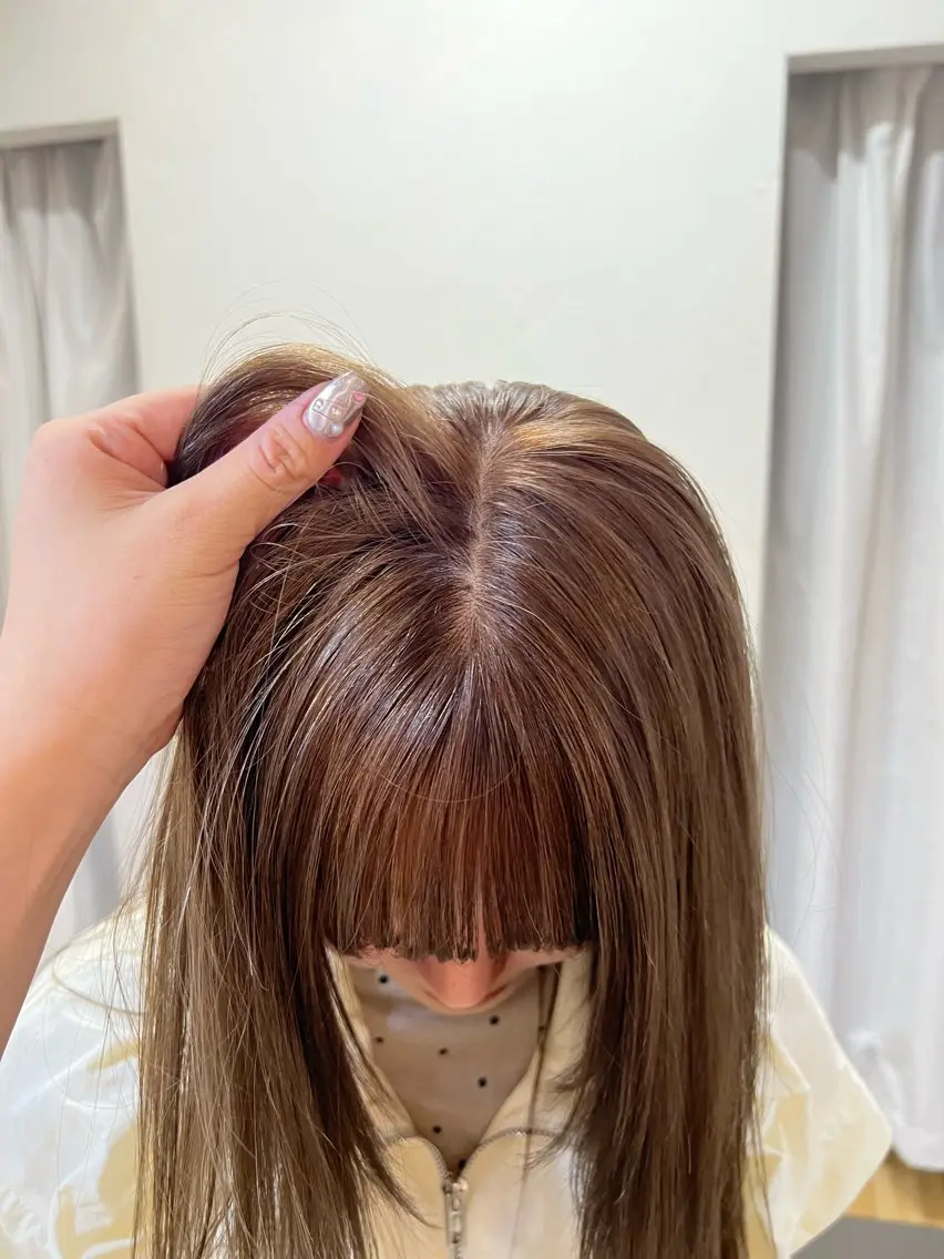 ロング ヘアカラー トリートメント うるぷる髪 🤍 Naanoのヘアスタイル