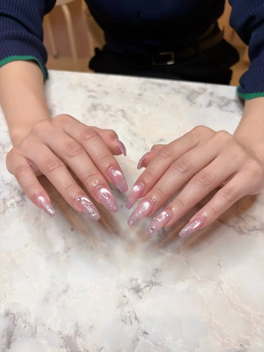 ネイル 長さ出し ハンドネイル Luo kanadeのネイルデザイン