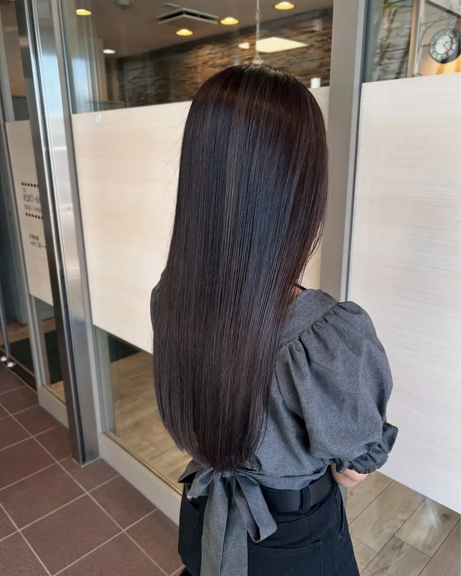 ロング ヘアカラー トリートメント 佐藤 匠のヘアスタイル