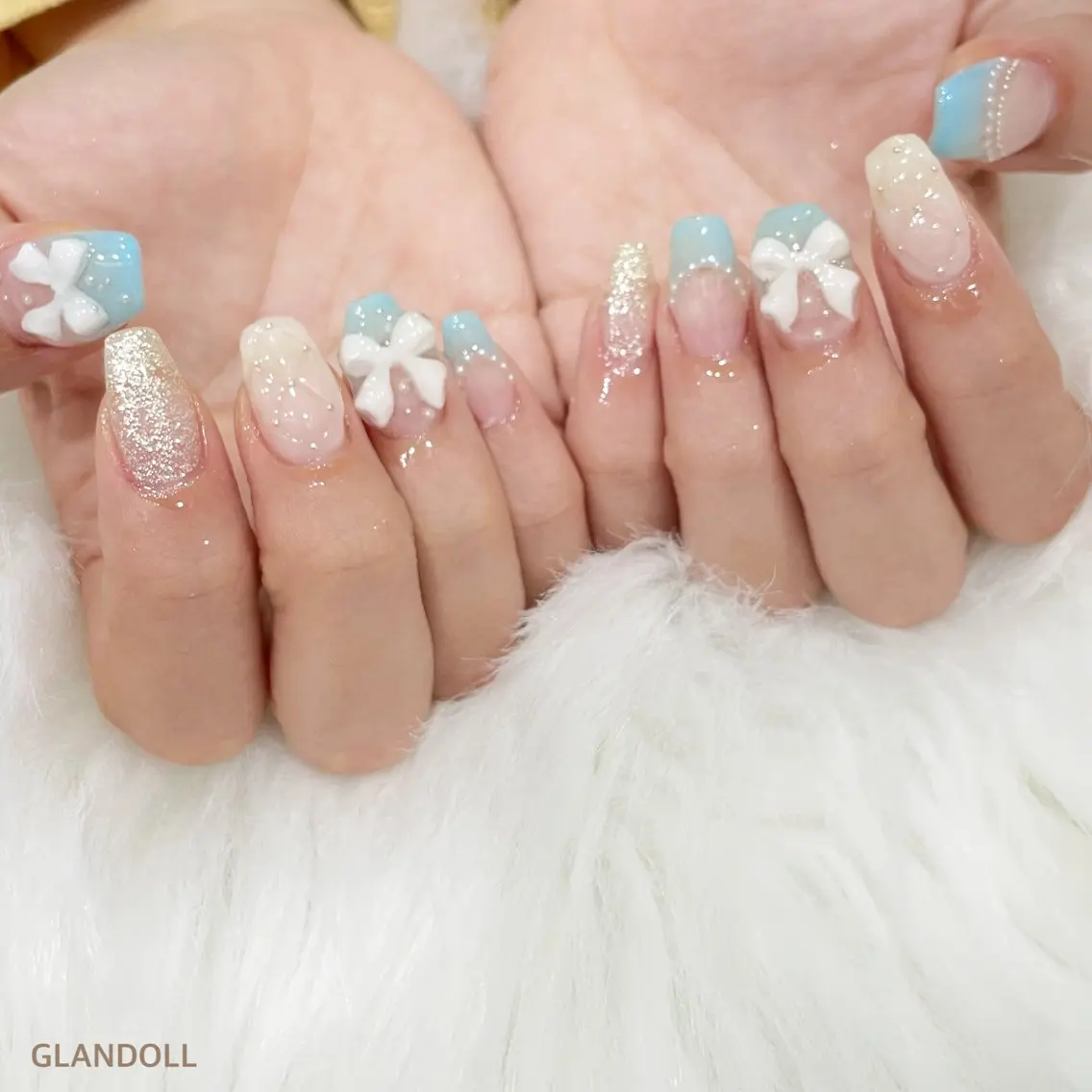 ネイル リボン ハンドネイル GLANDOLL YURIのエステ・リラクイメージ