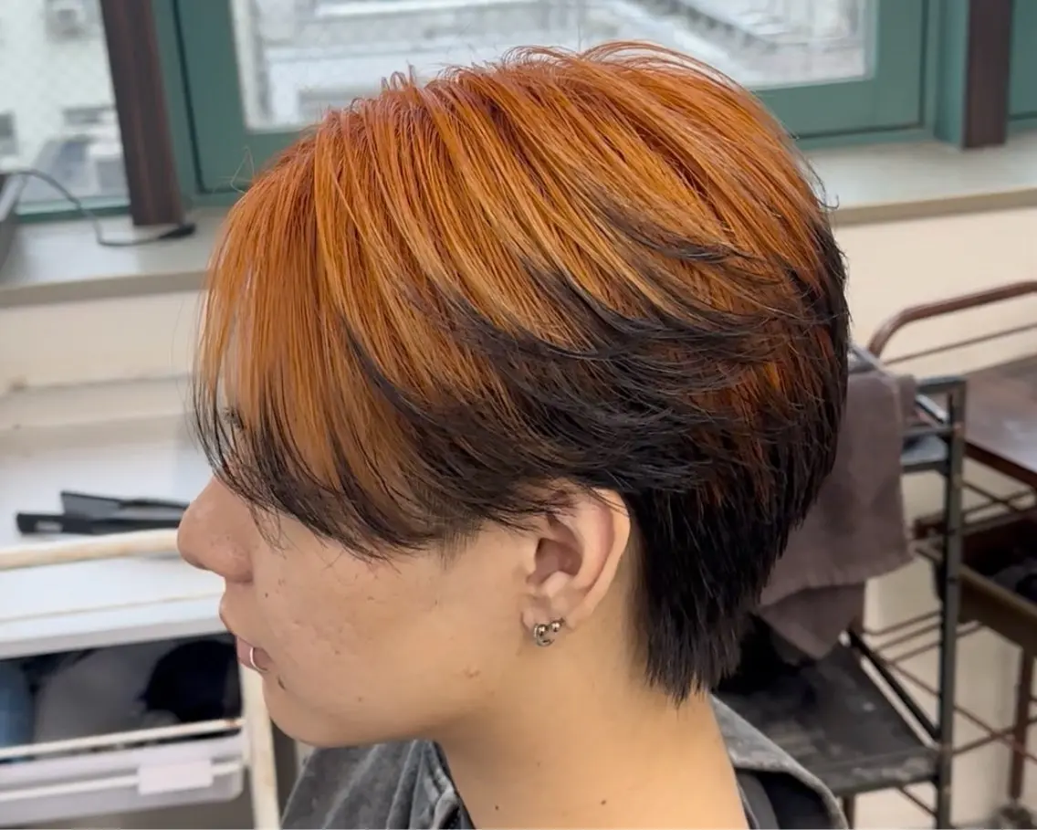 ミディアム メンズ カット ヘアセット 岡部 琉斗のヘアスタイル