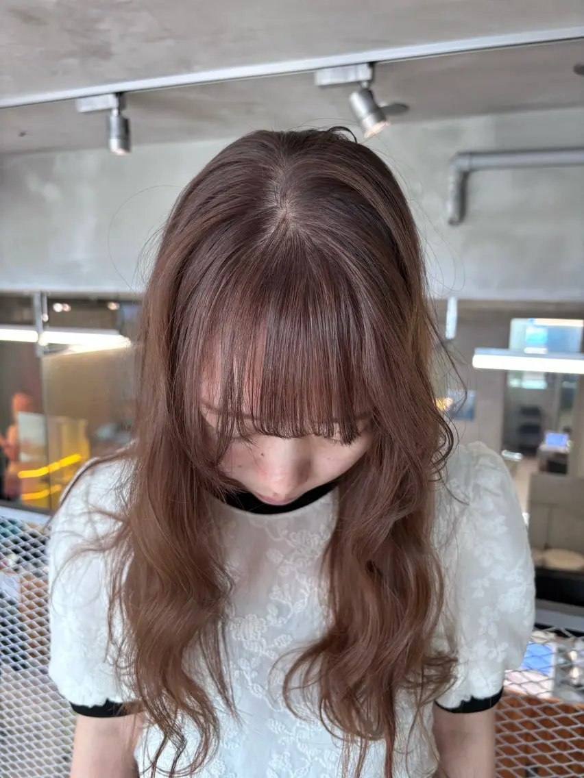 カラー ブリーチ ブラウンカラー 透明感カラー ヘアカラー 透明感カラー/set /hana🛼🪽‪のヘアスタイル