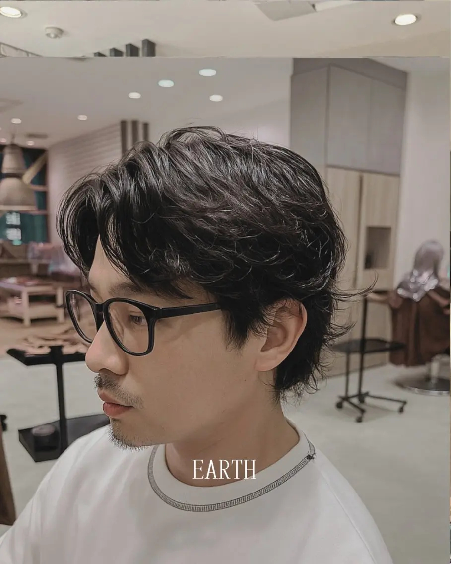 ミディアム パーマ メンズ ミディアムパーマ メンズパーマ メンズはお任せ 📍 城 直之のヘアスタイル