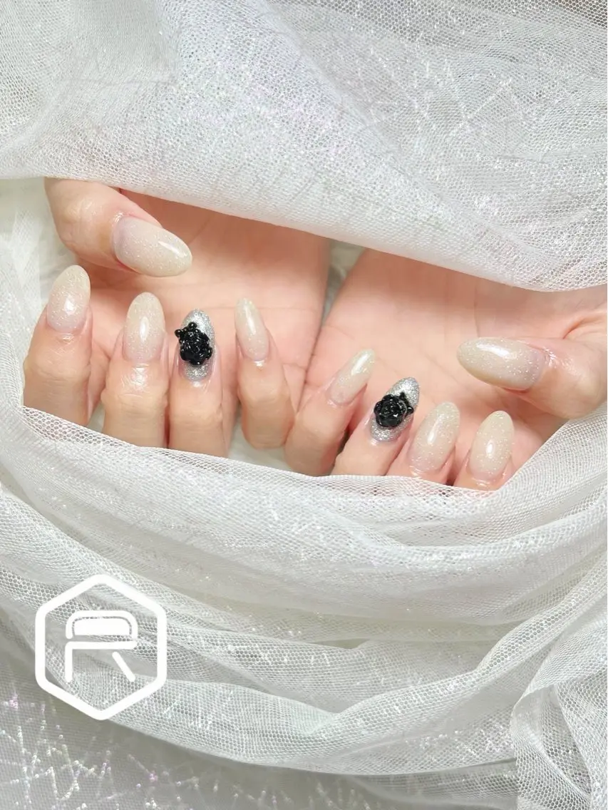 ネイル キラキラネイル ラメ(グリッター) レディスペネイル mei2岩田のネイルデザイン