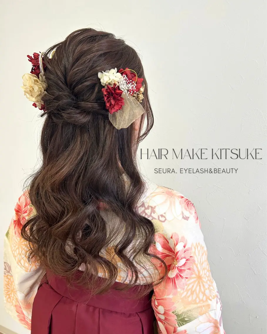 ヘアアレンジ ヘアセット SEURA. KISAのマツエク・マツパデザイン