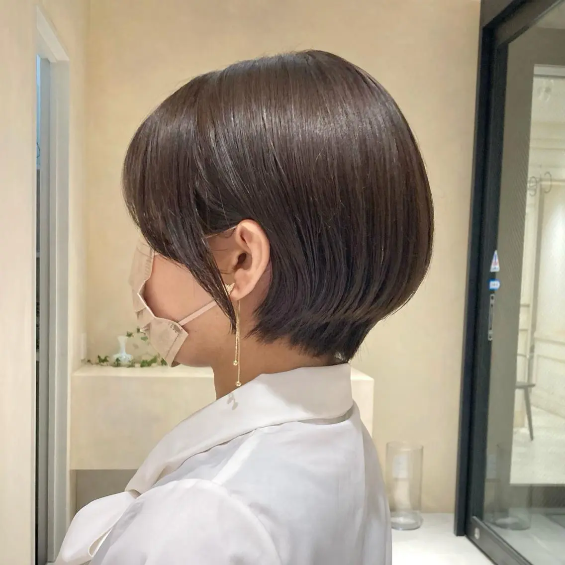 ショート カラー ショートボブ ボブ くびれヘア ショートヘア MURANAKA RYOのヘアスタイル