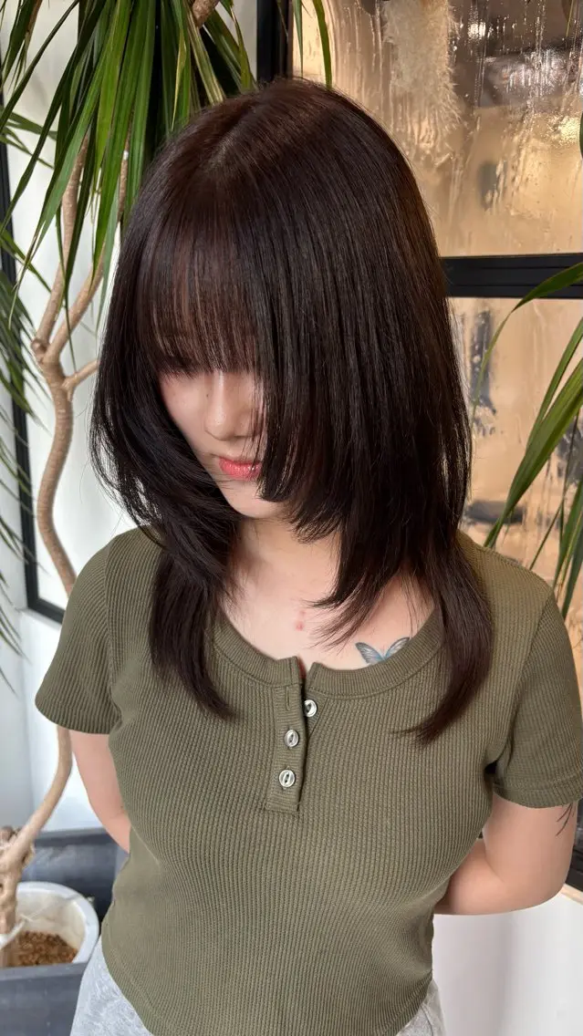 カラー カット ヘアカラー トリートメント recipe la couleurちずのヘアスタイル