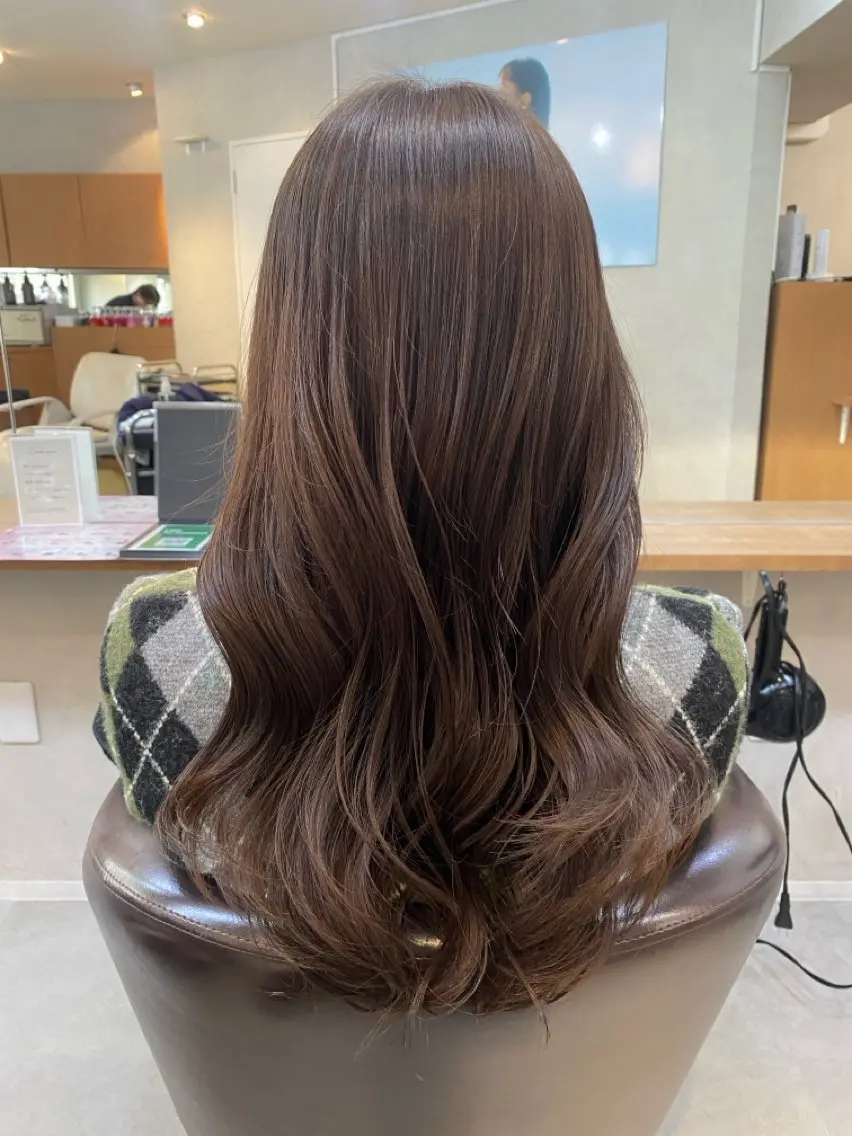 ロング カット ヘアカラー トリートメント 🫧透明感カラー🫧 佐野花苗[新宿]のヘアスタイル