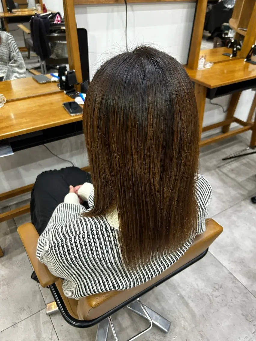 本日限定!✨2時間以内で終わる✨ベーシック縮毛矯正トリートメント込の写真