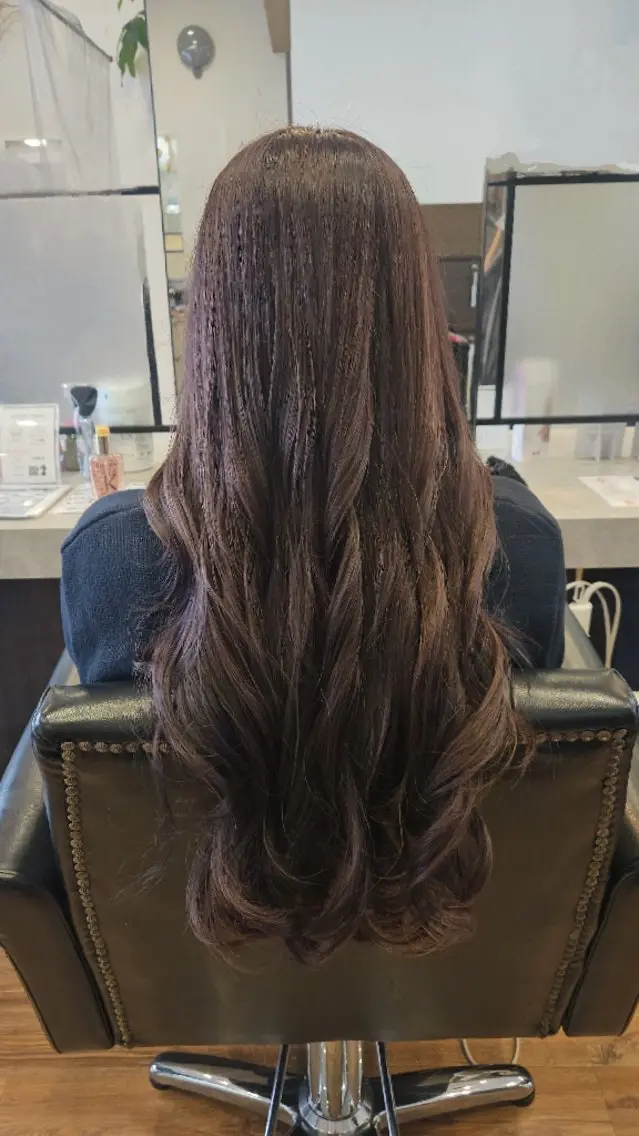 ロング カラー ヘアカラー トリートメント 関口 友菜のヘアスタイル
