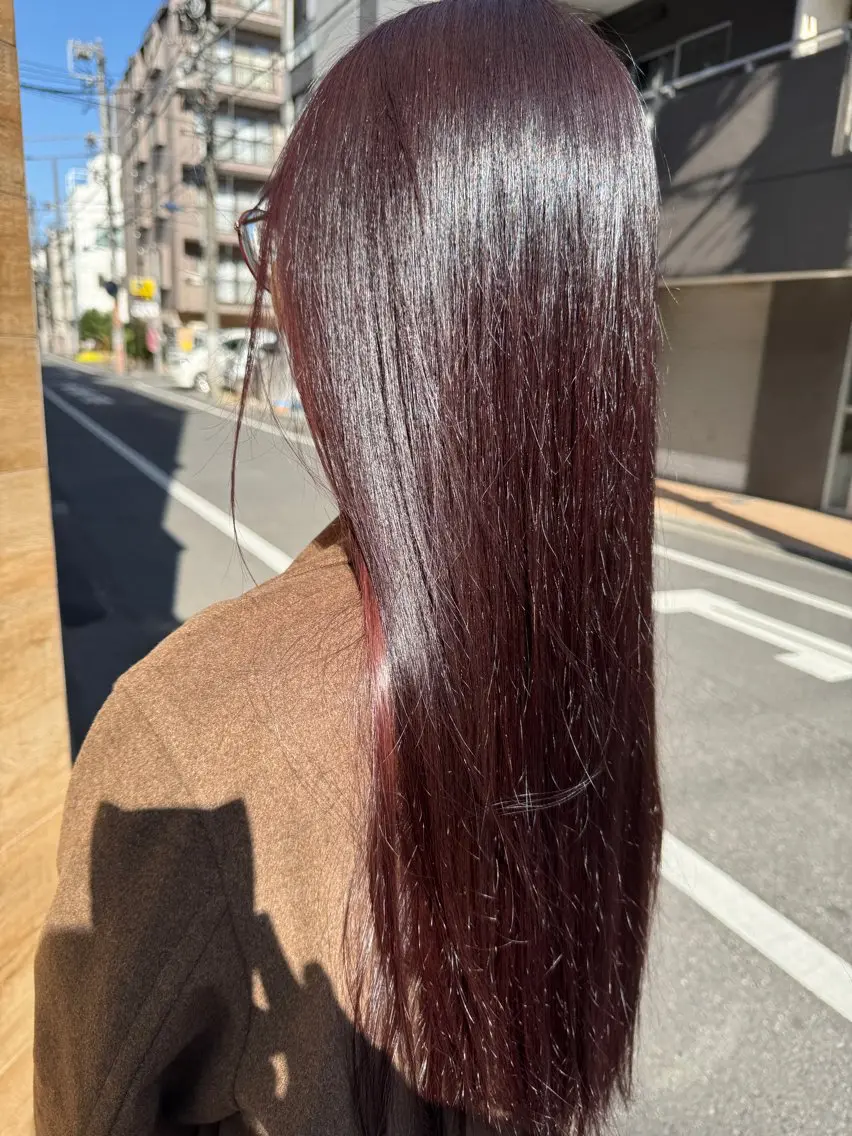 カラー ブラウンカラー イルミナカラー レッドカラー 【髪質改善】 🌙ＲＵＮＡ🌙のヘアスタイル
