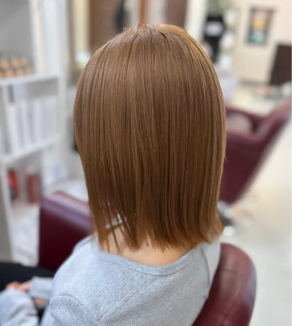 カラー ベージュカラー ミルキーベージュ ヘアカラー トリートメント CROSS⭐️ さいとうのヘアスタイル