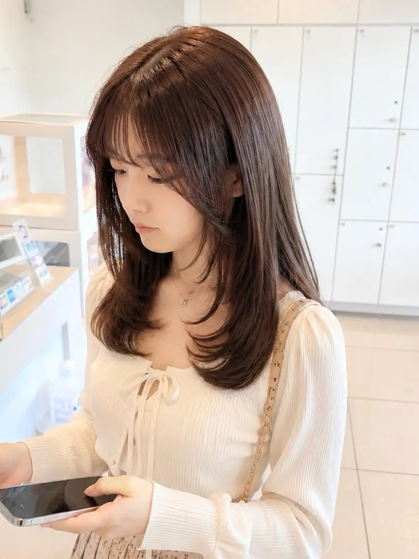 セミロング カット 金子 直樹のヘアスタイル