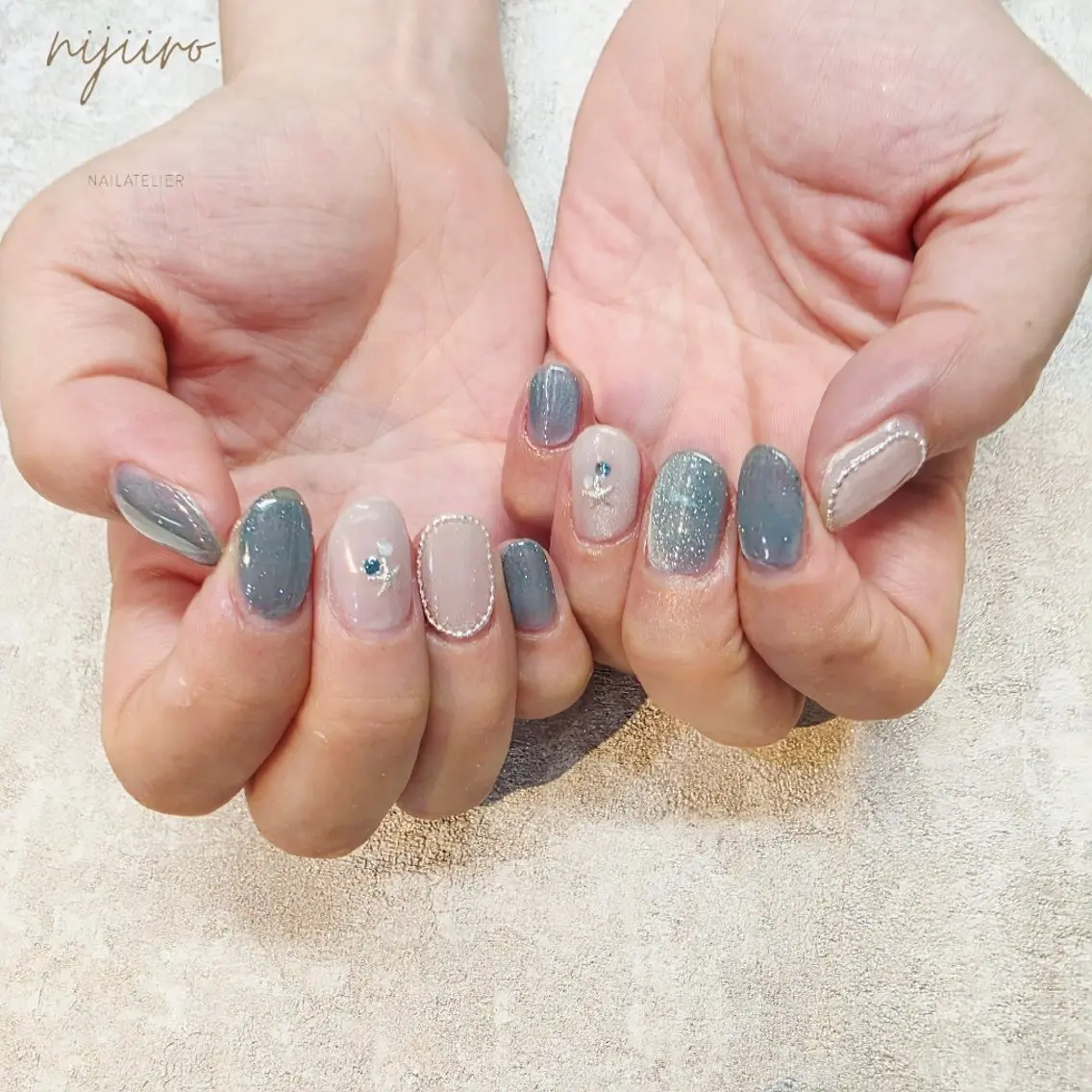 ネイル ハンドネイル nijiiro🌈 サトウのネイルデザイン