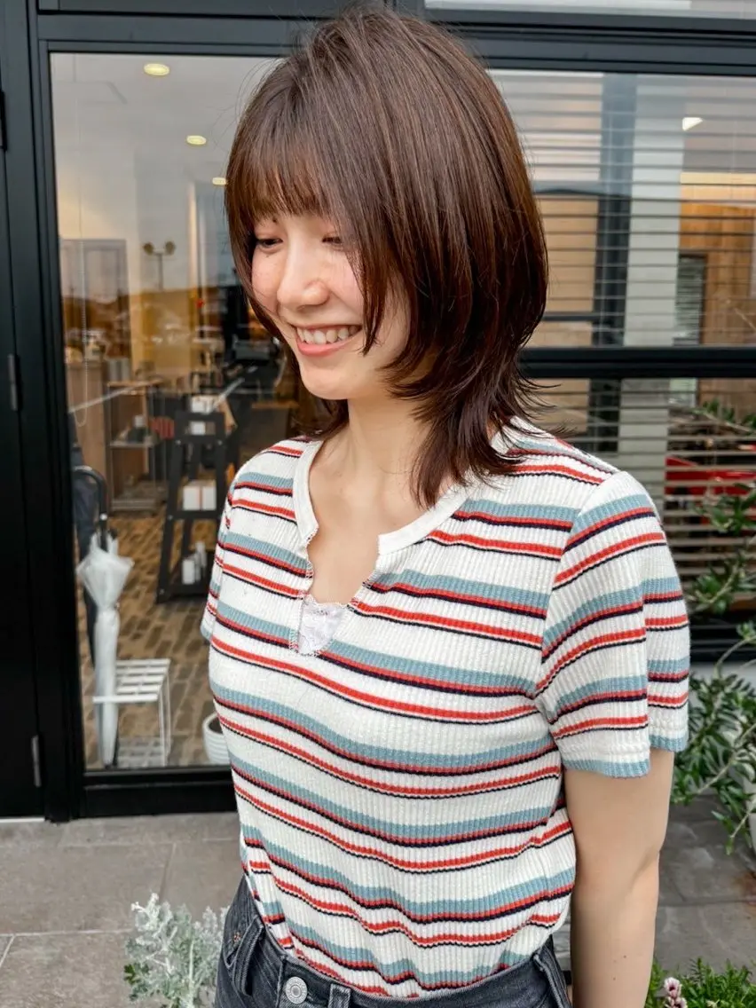 カラー 豊増 日向のヘアスタイル