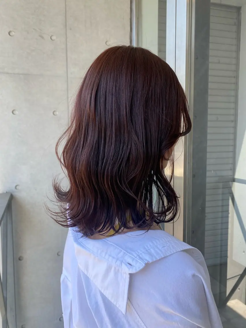 カラー ブラウンカラー レッドカラー 【ROA】 MISUZU✨のヘアスタイル
