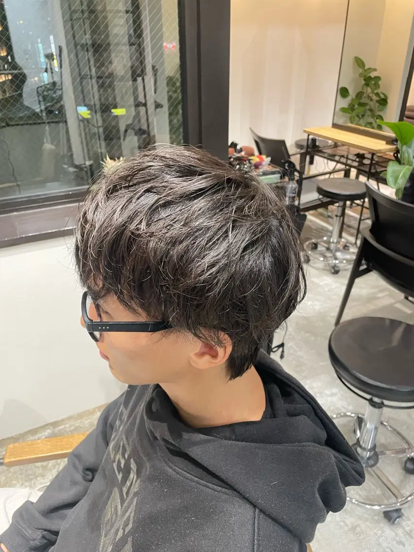 ショート メンズパーマ梅田 ・川副史晶のヘアスタイル