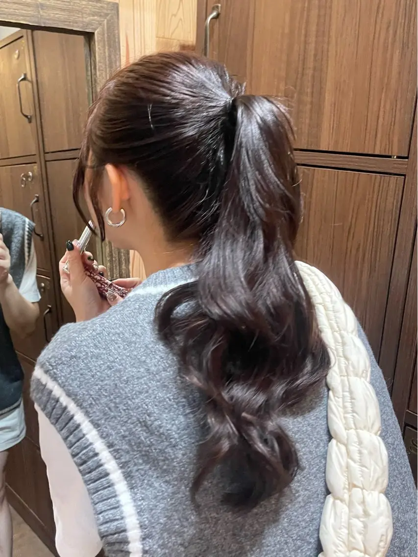 ロング カラー 大村 日向子のヘアスタイル
