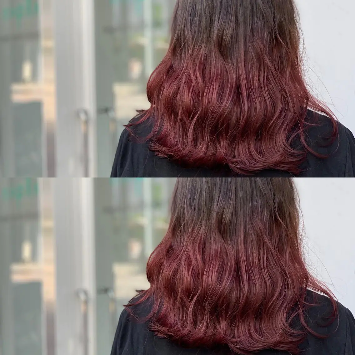 セミロング カラー ヘアアレンジ 中門 玲那のヘアスタイル