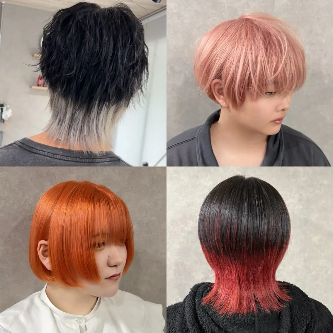 ミディアム カラー がわ/ハイレイヤー /ハイトーンカラーのヘアスタイル