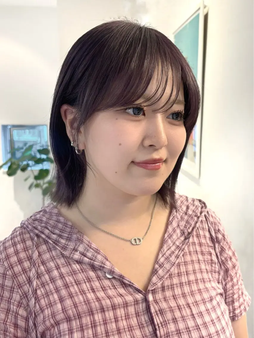 ショート カット ヘアカラー 西田 美侑/ 前髪・顔周りカットのヘアスタイル