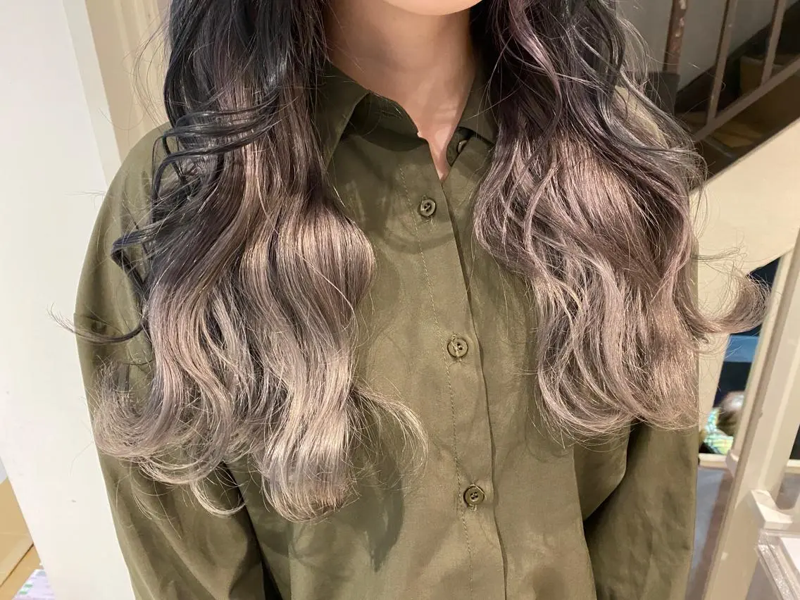 ロング カラー 🌈評価No.1🌈 艶髪カラー❌エクステのヘアスタイル