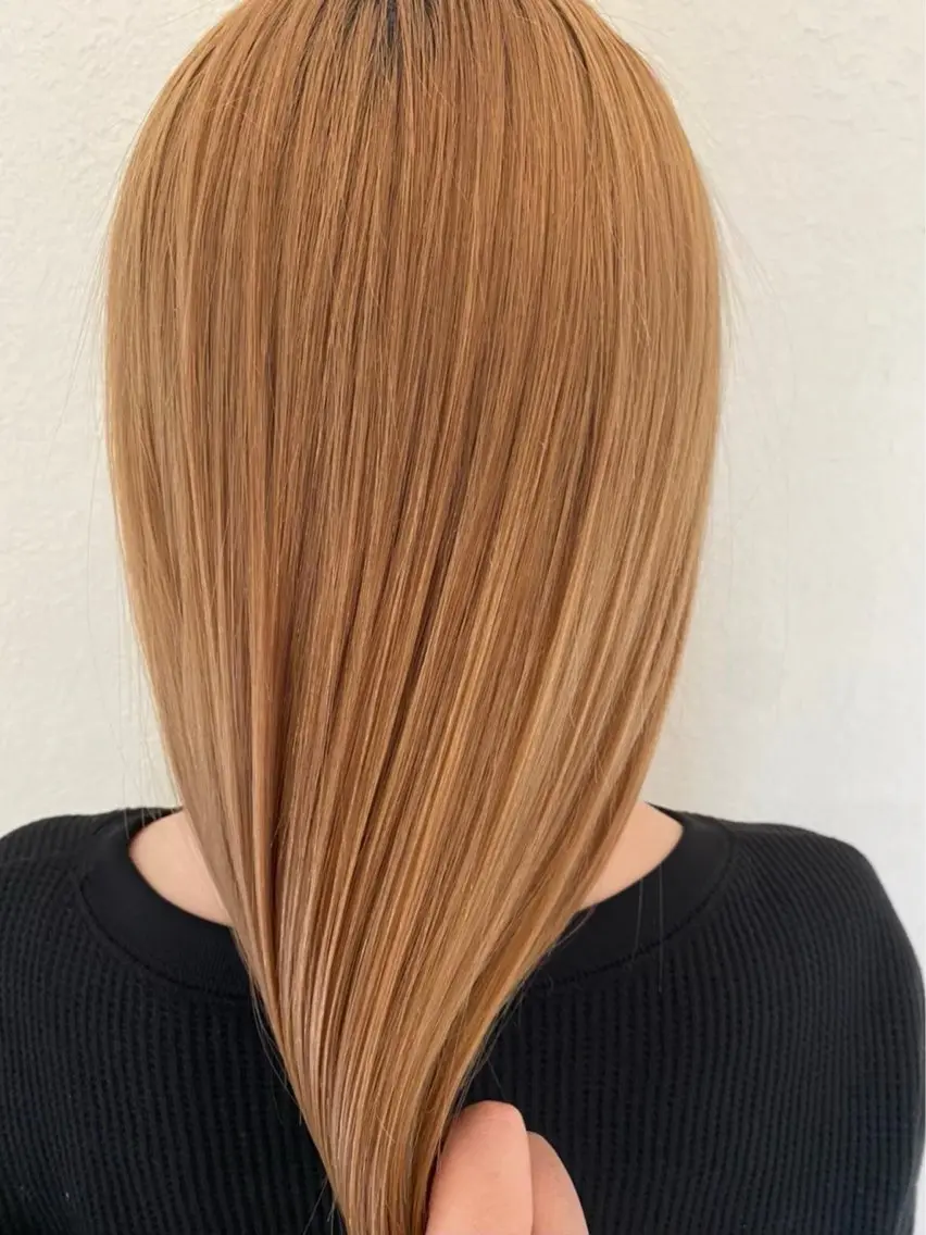 セミロング カラー ヘアアレンジ ヘアカラー トリートメント siki kaedeのヘアスタイル