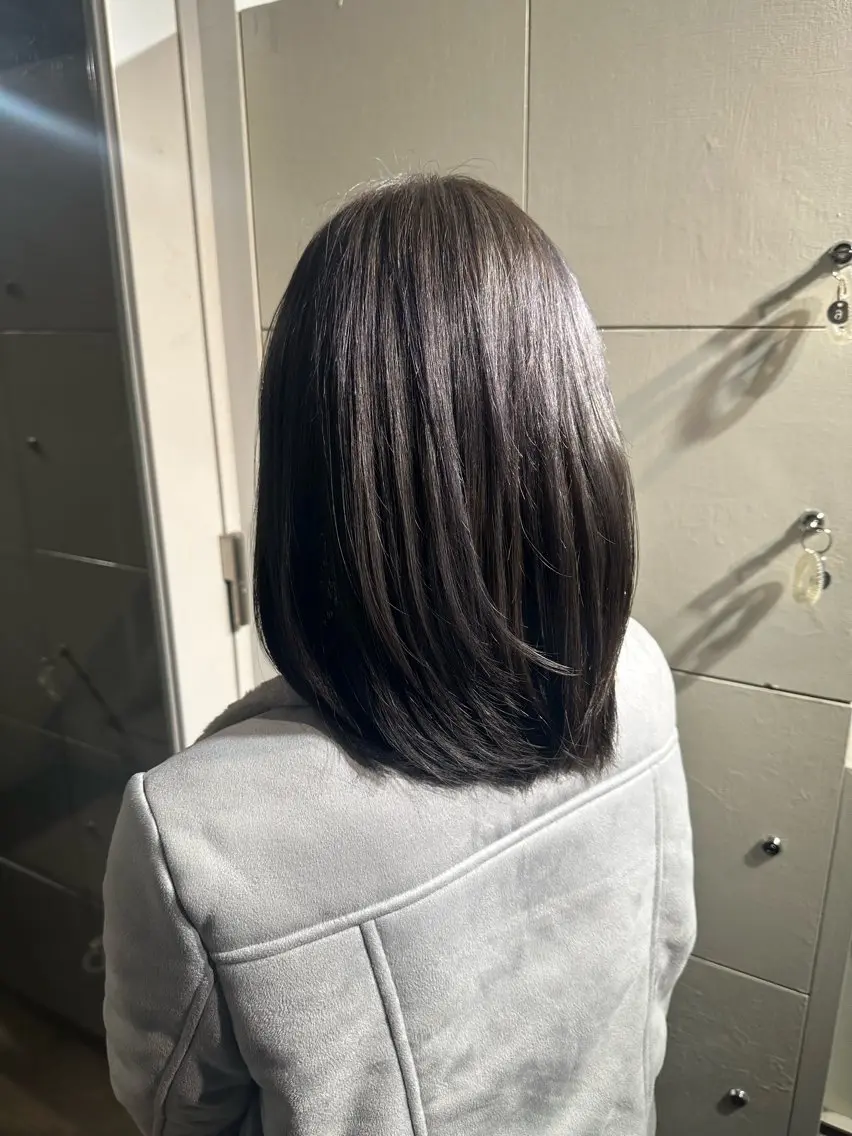 ミディアム カラー ヘアカラー トリートメント ハイトーンカラー が絶対可愛い✨泰聖✨のヘアスタイル
