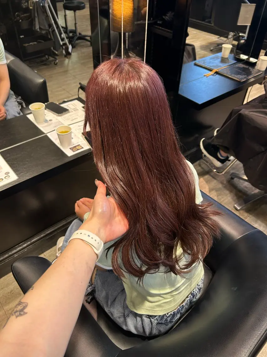 ロング ヘアカラー トリートメント ishizuka toaのヘアスタイル