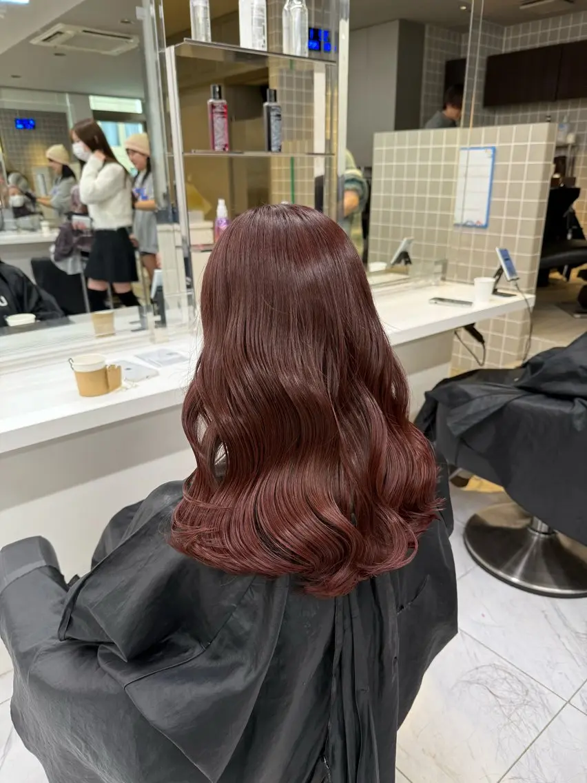 ロング カラー ヘアアレンジ ヘアカラー トリートメント ヘアセット 💗横浜美容室 💗HARUNAのヘアスタイル