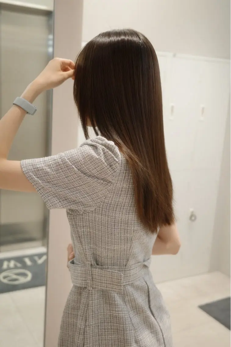 セミロング 太田 斗志のヘアスタイル