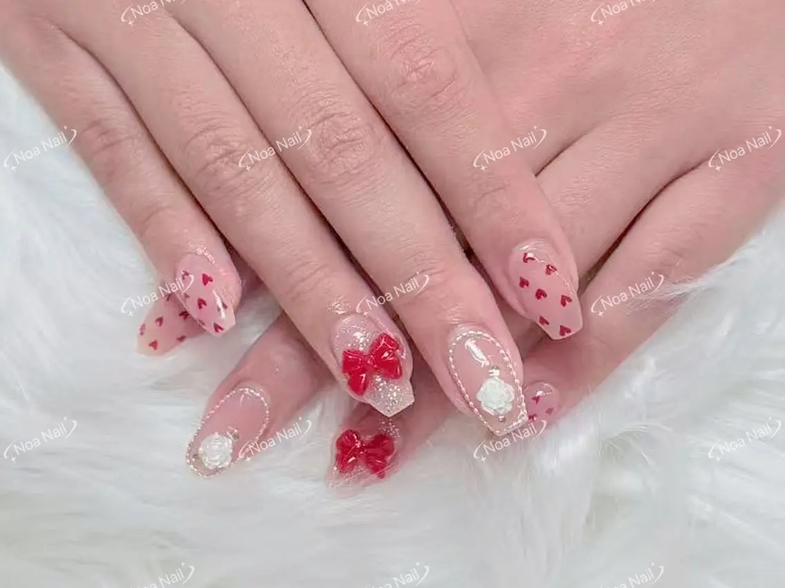 ネイル フレンチネイル グラデーション 韓国ネイル マグネットネイル 持ち込み ハンドネイル Noa Nailのネイルデザイン