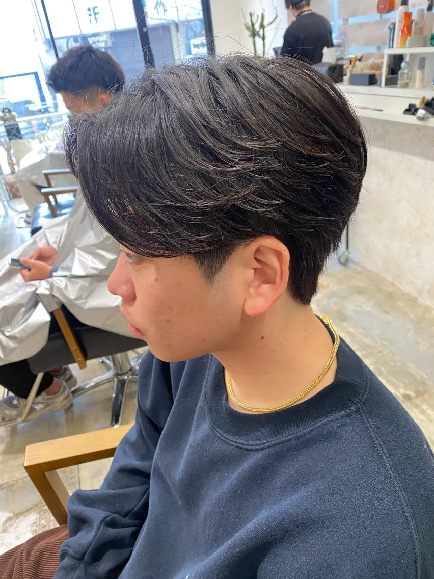 パーマ メンズ フェザーパーマ メンズパーマ メンズツイストパーマ 波巻きパーマ 縮毛矯正 カット パーマ トリートメント ヘアセット 🌴パーマオタク🌴 長谷川 諒佑🌈のヘアスタイル