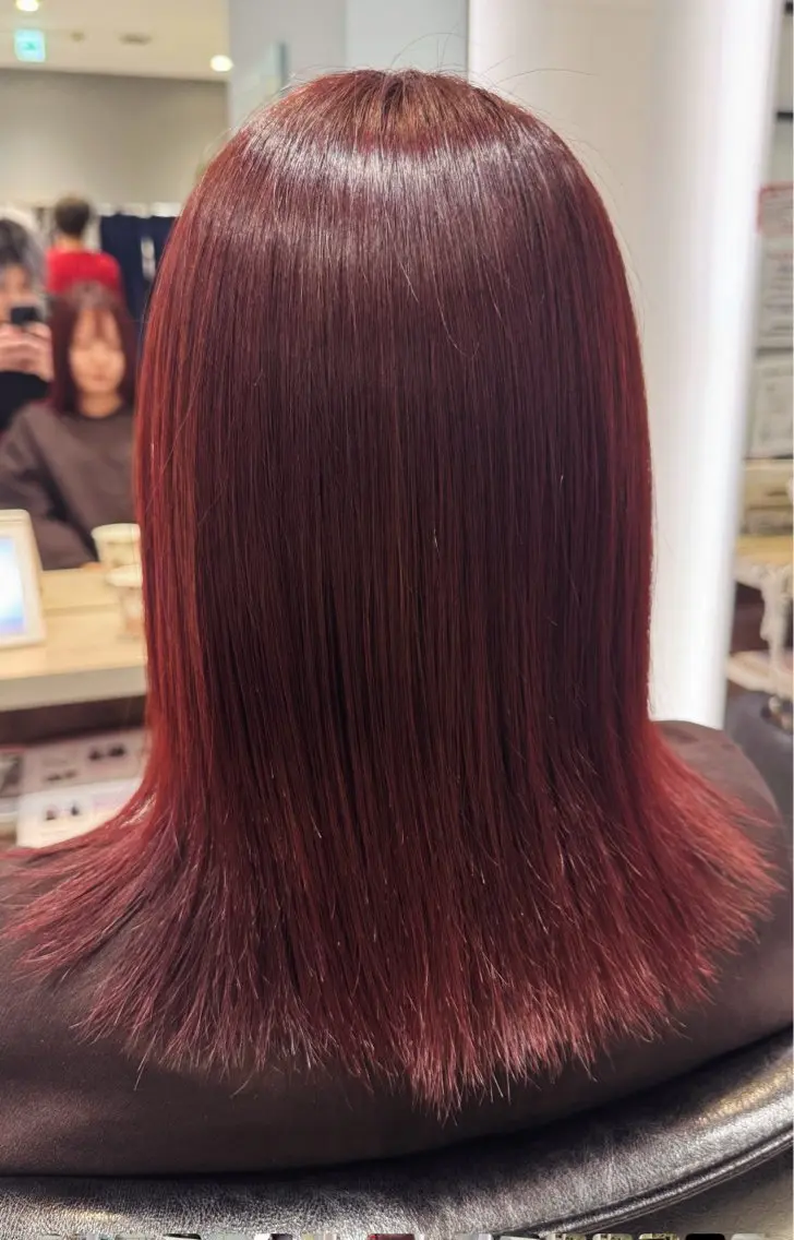 ミディアム カット ヘアカラー トリートメント 野村安芸 /特殊パーマのヘアスタイル