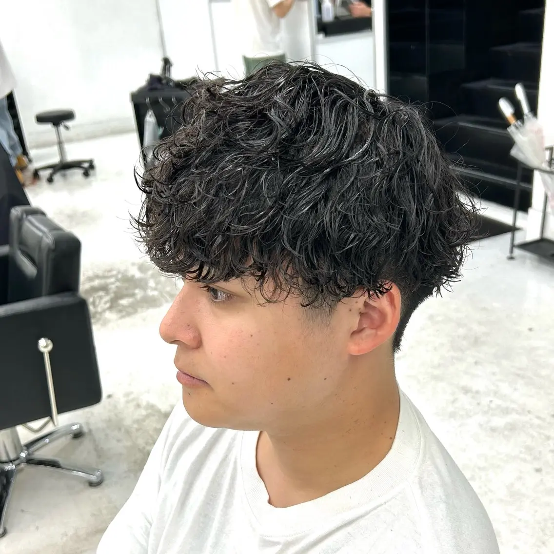 ショート パーマ メンズ メンズパーマ 波巻きパーマ スパイラルパーマ 【メンズパーマ特化】 🍏網中勇喜のヘアスタイル