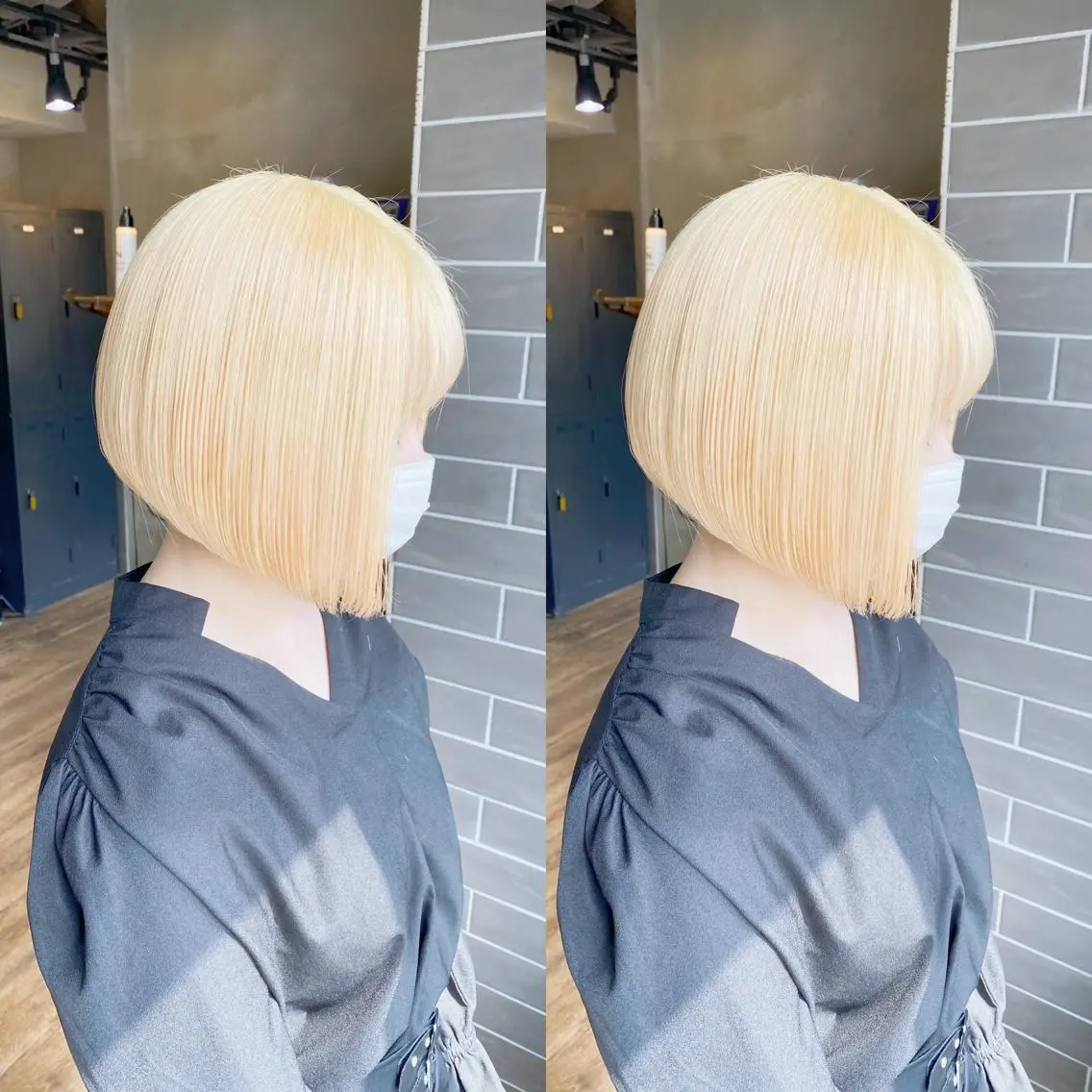 ミディアム カラー ヘアカラー トリートメント yoriダブルカラー 代表すがわらのヘアスタイル