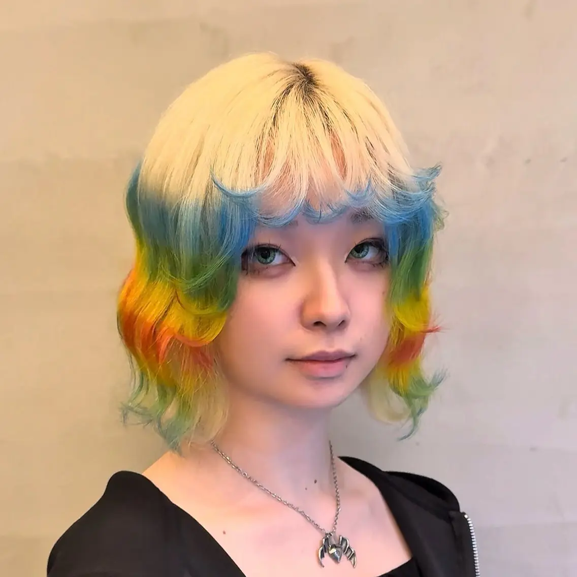 💎ダブルカラー🩵［1ブリーチ＋ケアカラー］#ハイトーン#ダブルカラー#ブリーチ#デザインカラーの写真