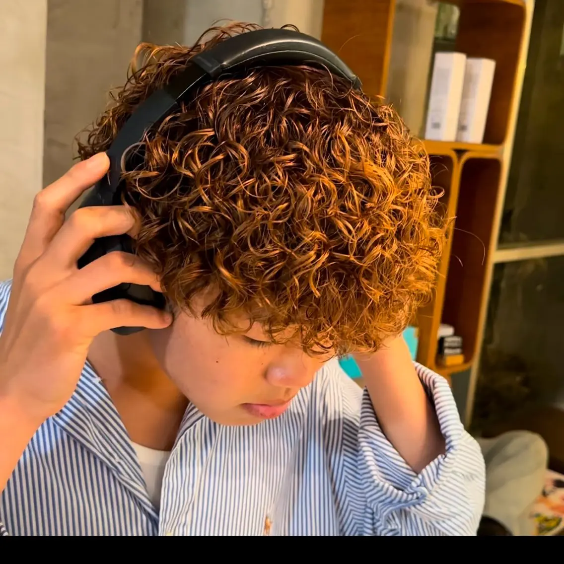 パーマ ヘアアレンジ メンズ メンズパーマ プードルパーマ プードルパーマ カット パーマ fifth park 六反穂 龍介のヘアスタイル