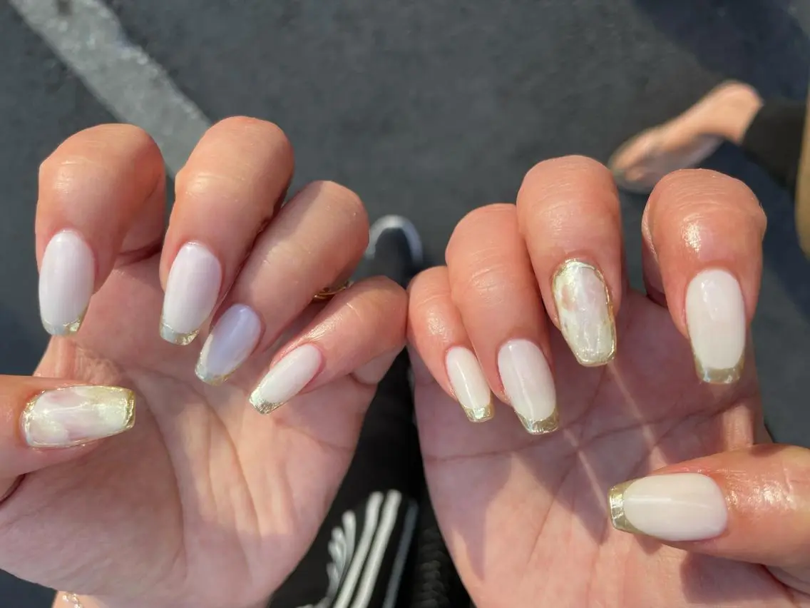 ネイル アートネイル フレンチネイル ミラーネイル ニュアンスネイル MH_ Nailのネイルデザイン