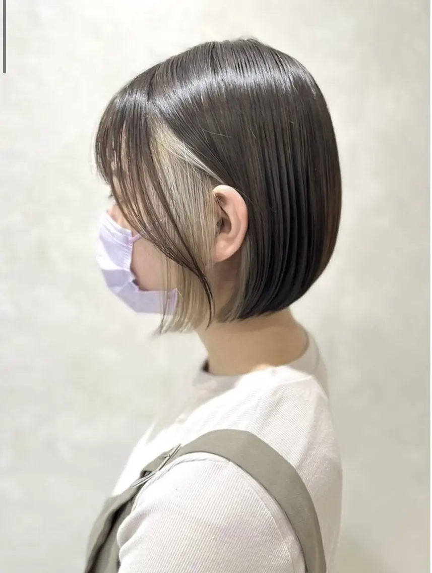 ミディアム カラー インナーカラー カット ヘアカラー トリートメント 髪質改善縮毛矯正 💎TOMOのヘアスタイル