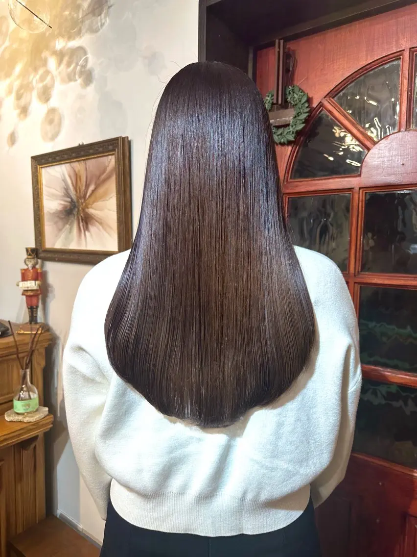 ロング カット ヘアカラー トリートメント 伏田 遼馬のヘアスタイル