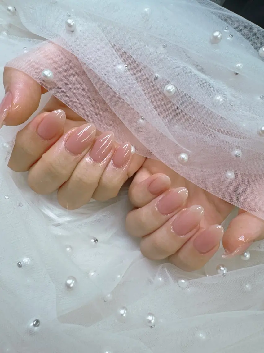 ネイル ジェルネイル ロングネイル マグネットネイル ワンカラーネイル パラジェル ハンドネイル Queeens nailのネイルデザイン