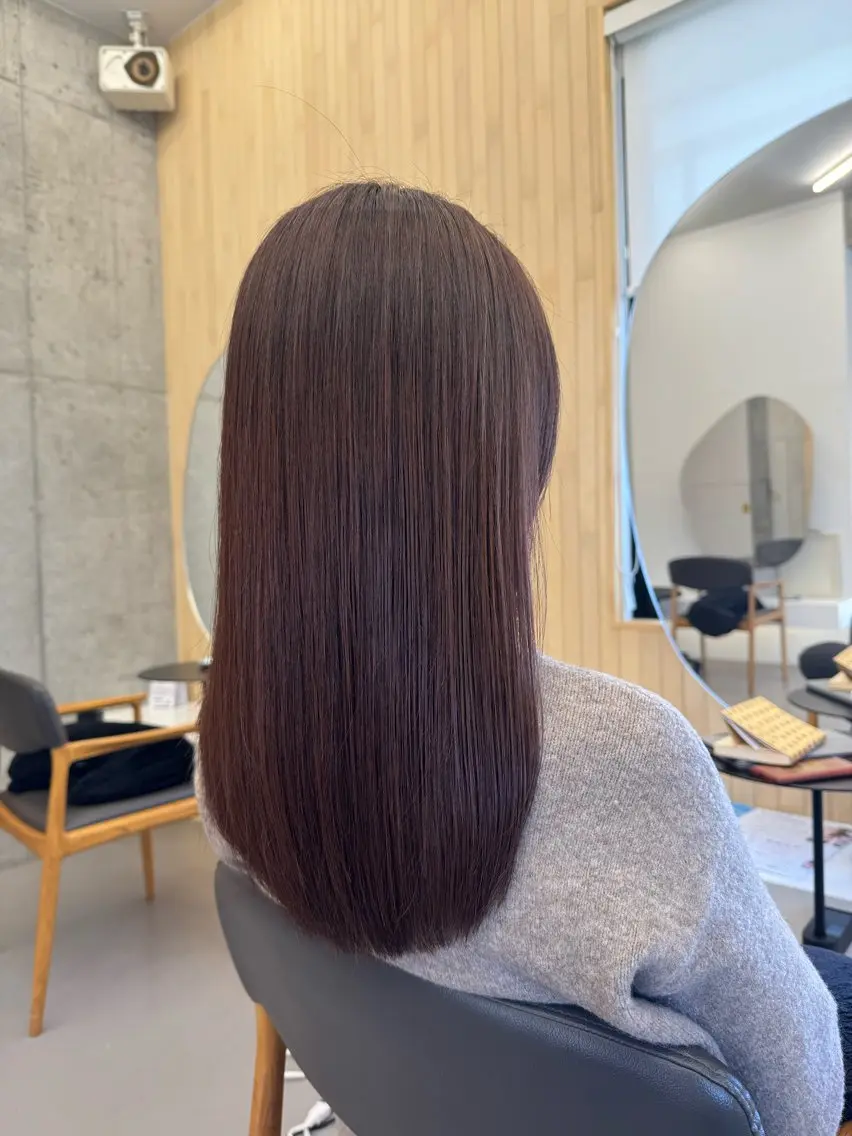 セミロング カラー ブラウンカラー ラベンダーカラー ラベンダーブラウン ピンクカラー ピンクラベンダー カット ヘアカラー トリートメント 【髪質改善】 kasumi🌷🌷のヘアスタイル