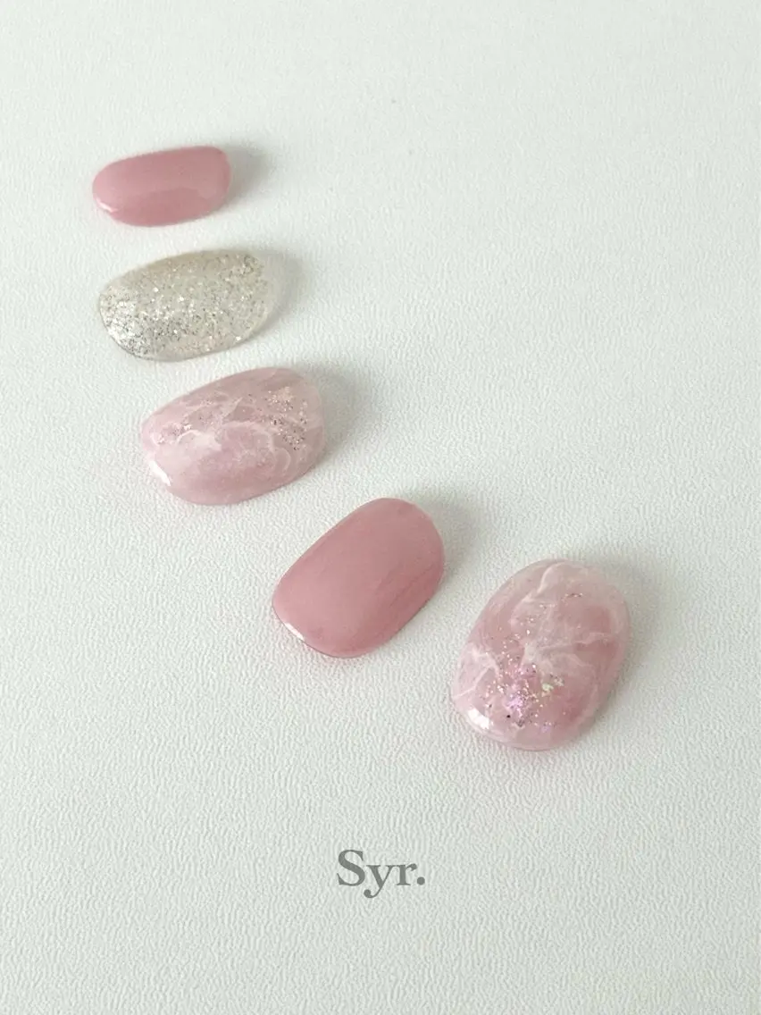 ネイル 大理石ネイル(マーブル) Syr. シロップのネイルデザイン