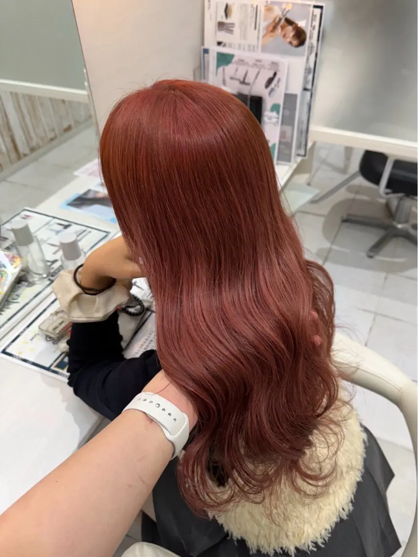 ロング カラー ヘアアレンジ 暖色/暗髪/ 🎀UMI🎀のヘアスタイル